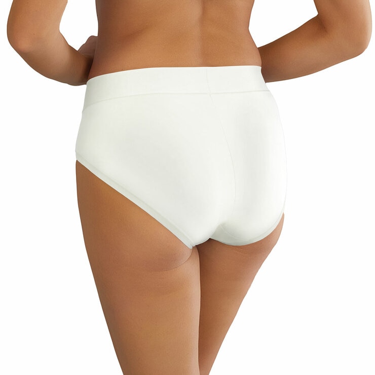 Carole Hochman Women's Seamless Brief 5 Pack in White, Extra Large