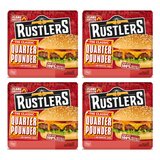 Image of packaging for Rustlers Quater Pounder Burgers