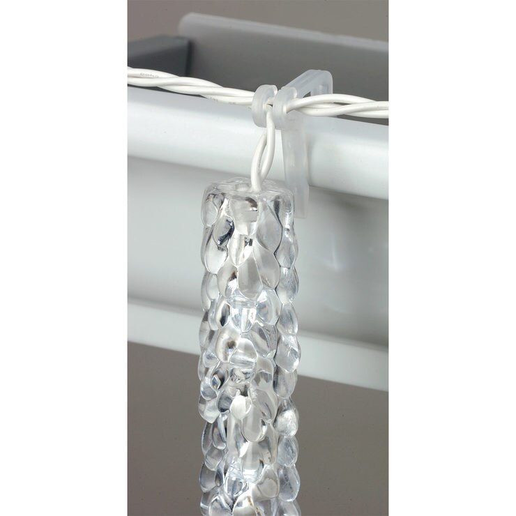 Christmas LED Crystal Icicle Lights Set With 100 LED Lights Costco UK