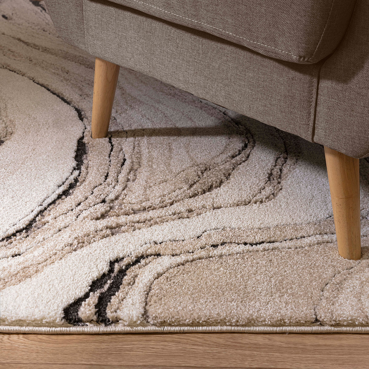 Mirage Rug in 2 Sizes, Quartz Beige