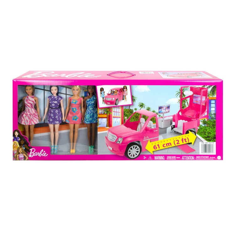 Buy Barbie Limo & 4 Dolls Box Image at Costco.co.uk