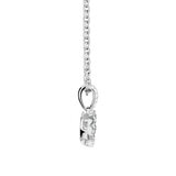 0.31ctw Round Brilliant Cut Diamond Heart Halo Pendant,18ct White Gold