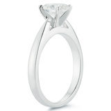 1.0ct Oval Cut Diamond Solitaire Ring, Platinum