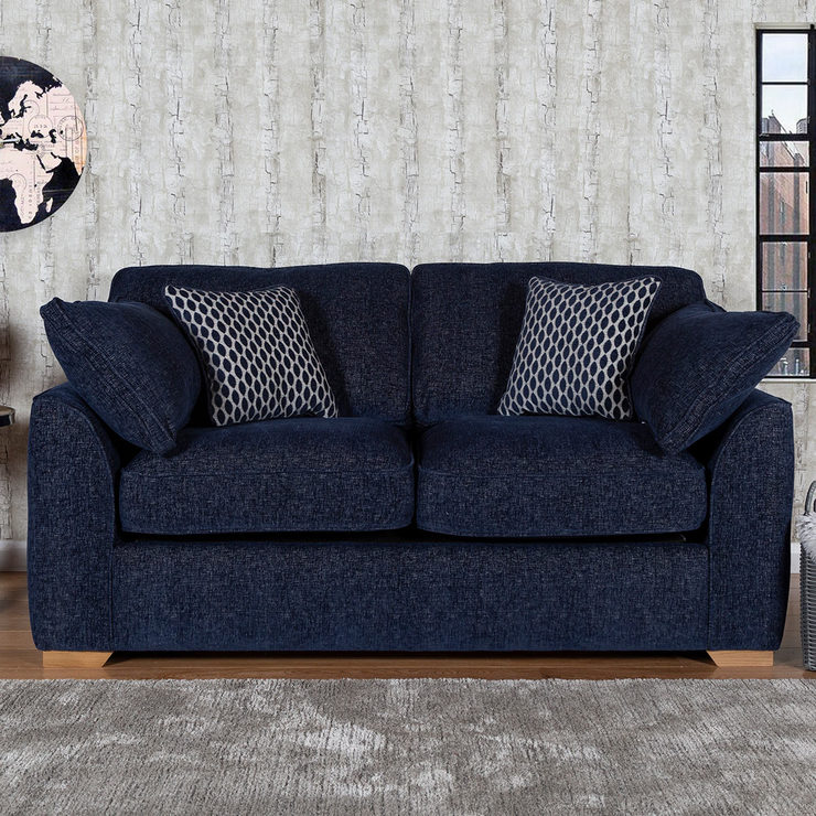 Lorna Navy Fabric 2 Seater Sofa Costco Uk Lorna Navy Fabric 2 Seater Sofa Costco Uk, Navy Blue Material Sofa