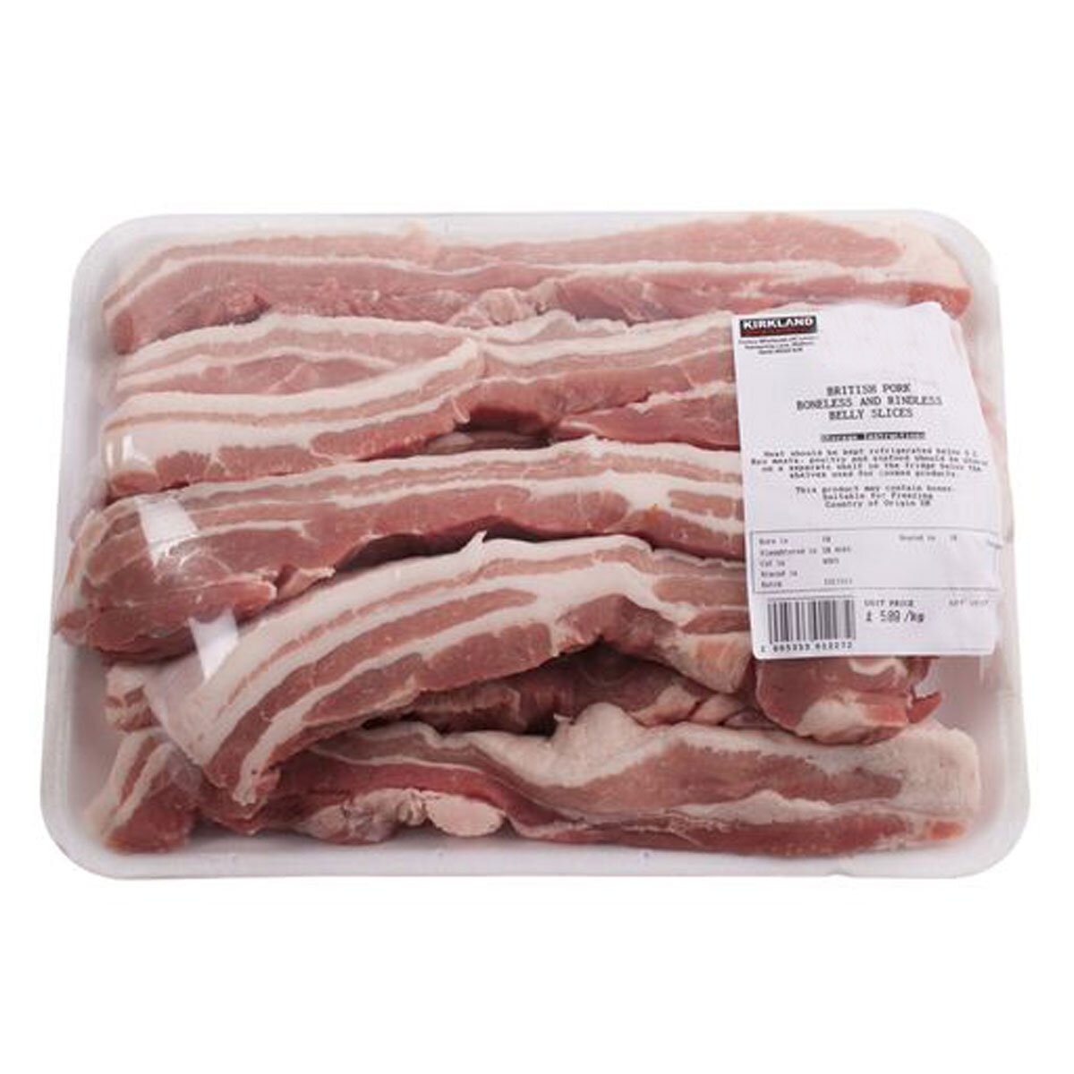 Kirkland Signature Pork Belly Slice