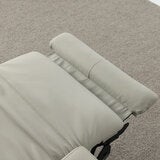 Simon Li Wren Light Grey Leather Power Reclining 3 Seater Sofa with Power Headrest Simon Li Wren Light Grey Leather Power Reclining 3 Seater Sofa with Power Headrest