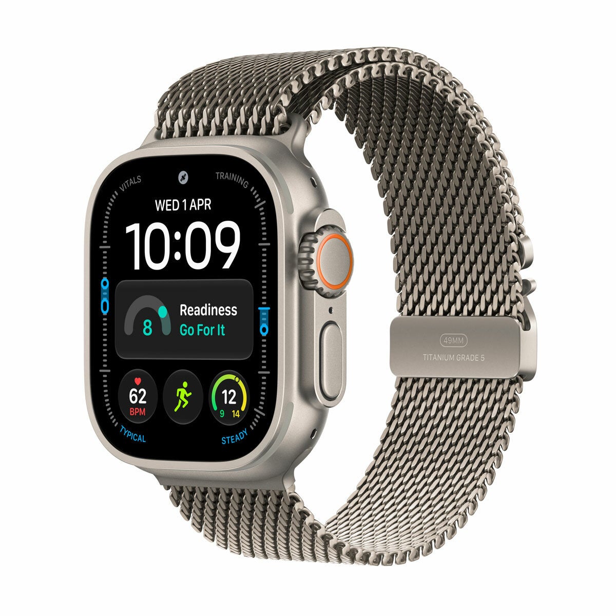 Buy Apple Watch Ultra 4 GPS + Cellular, 49mm Titanium Case with Natural Titanium Milanese Loop at costco.co.uk
