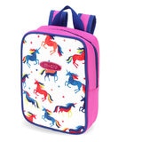 Micro Maxi Deluxe LED Purple Scooter with Medium Pink Helmet and Unicorn Lunch Bag (5+ Years)
