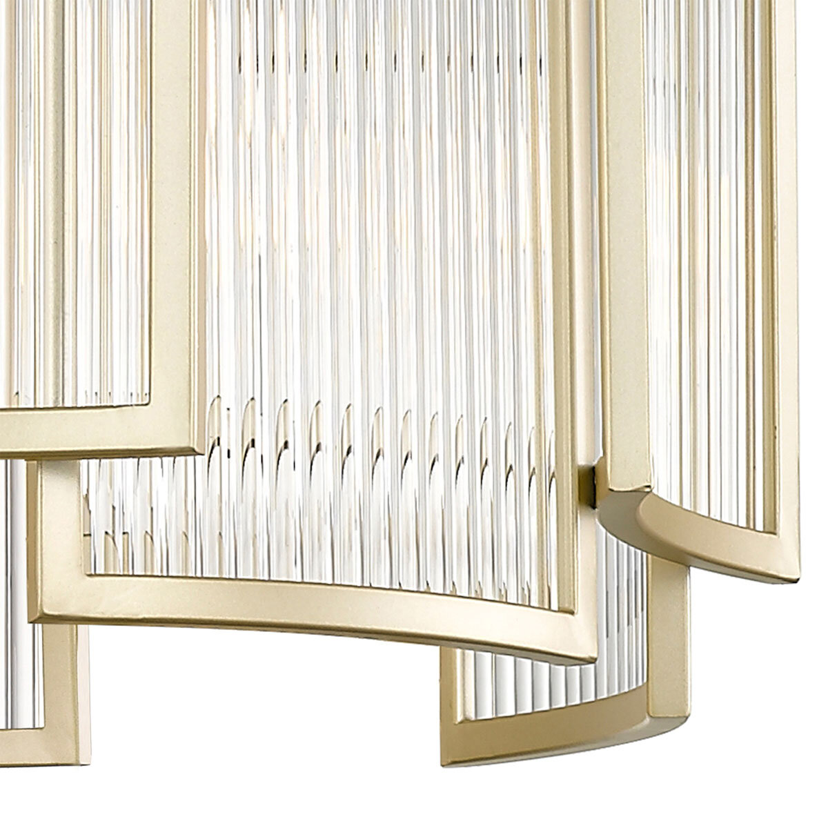 Close up Impex Chicago 5 Light Ceiling Pendant In Matt Gold