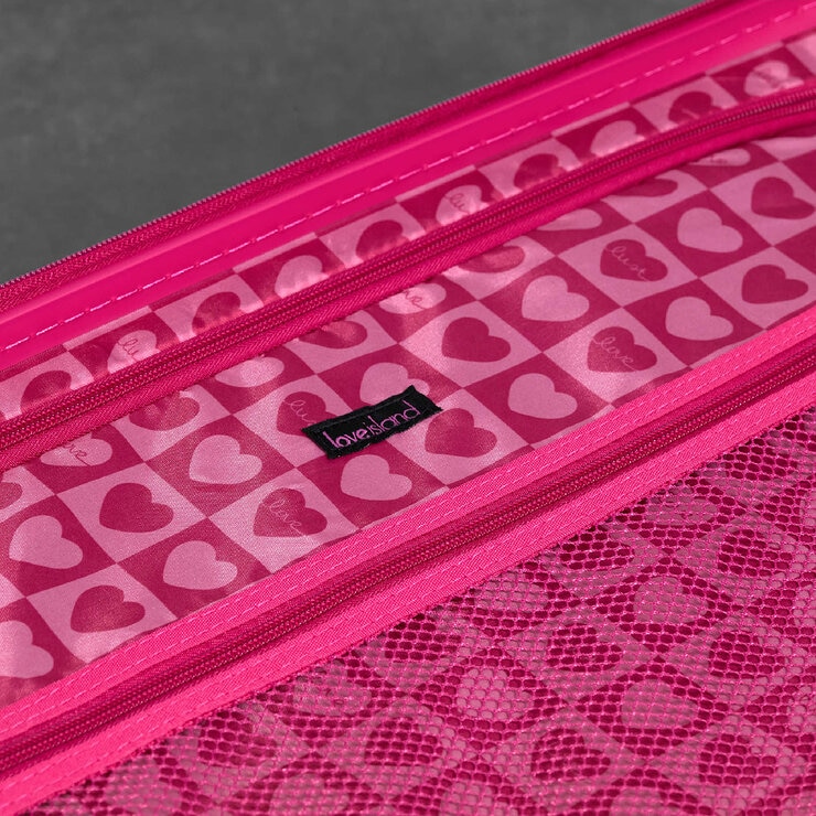 ROCK Love Island Medium Suitcase Pink ROCK Love Island Medium Suitcase Pink