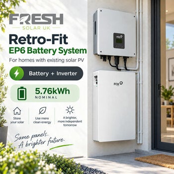 Fresh Solar Retro Fit EP6 Battery System, 5.76kW Fresh Solar Retro Fit EP6 Battery System, 5.76kW