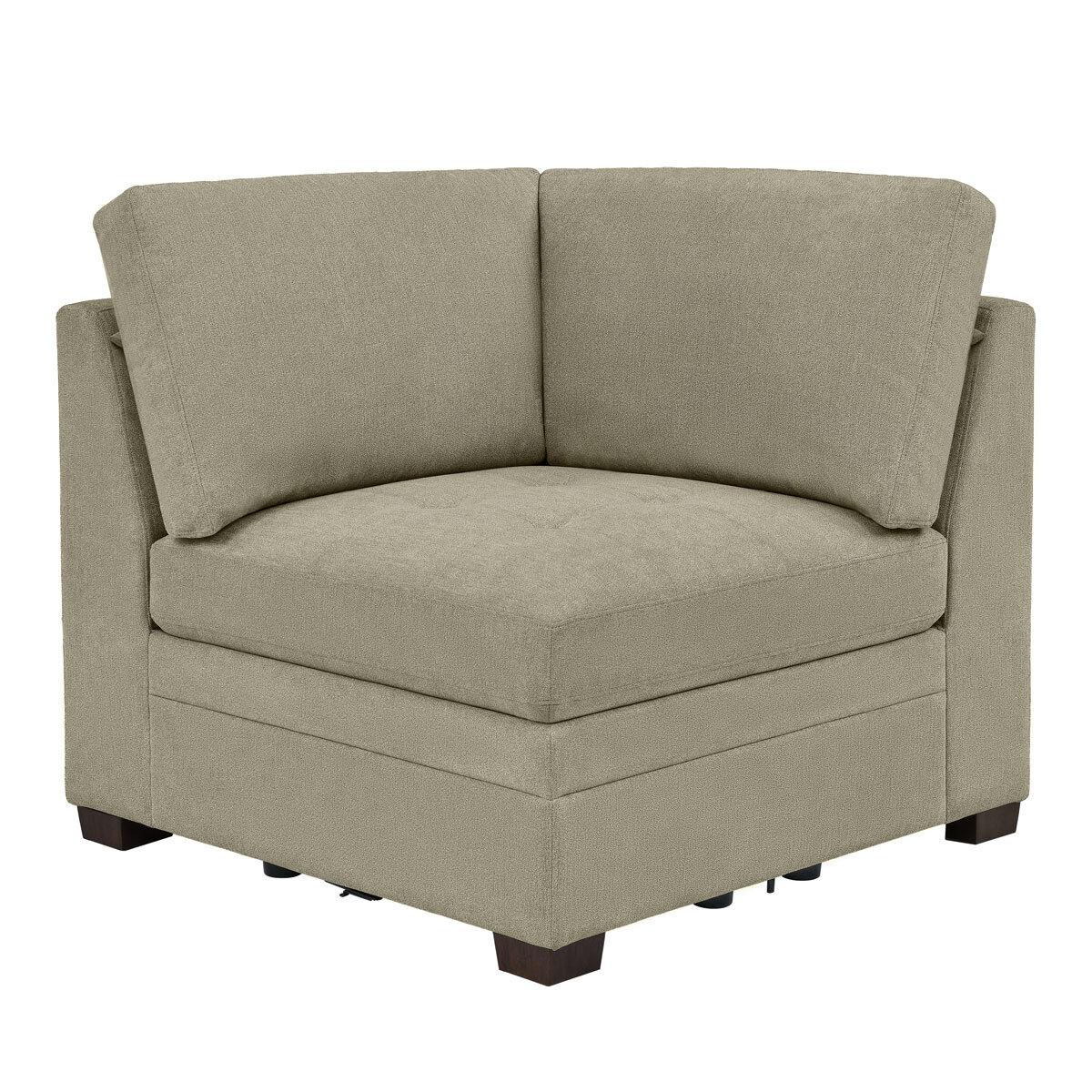 Thomasville Tisdale Beige Fabric Corner Chair