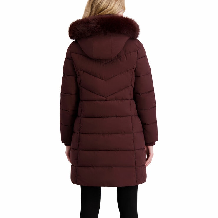 Halston Ladies Hooded Walker Coat