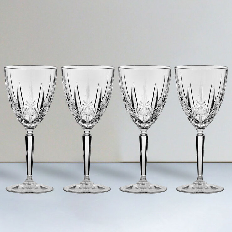 Waterford Marquis Sparkle Crystal Goblet Glasses, 4 Pack Waterford Marquis Sparkle Crystal Goblet Glasses, 4 Pack