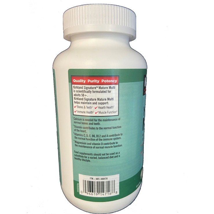 Kirkland Signature Mature Multi Vitamins, 400ct Costco UK