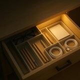 Luminus Sensor Activated Rechargeable LED Drawer Lights - 4 Pack Luminus Sensor Activated Rechargeable LED Drawer Lights - 4 Pack