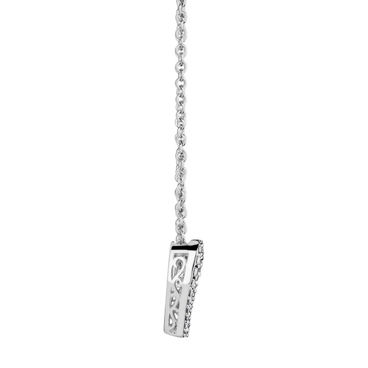 0.25ctw Round Brilliant Cut Heart Pendant, 18ct White Gold 0.25ctw Round Brilliant Cut Heart Pendant, 18ct White Gold