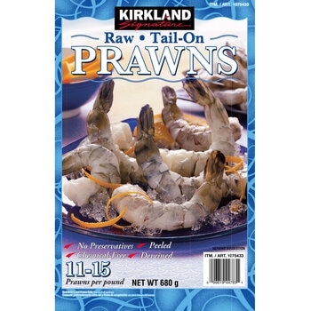 Kirkland Signature Raw Tail On Prawns, 680g