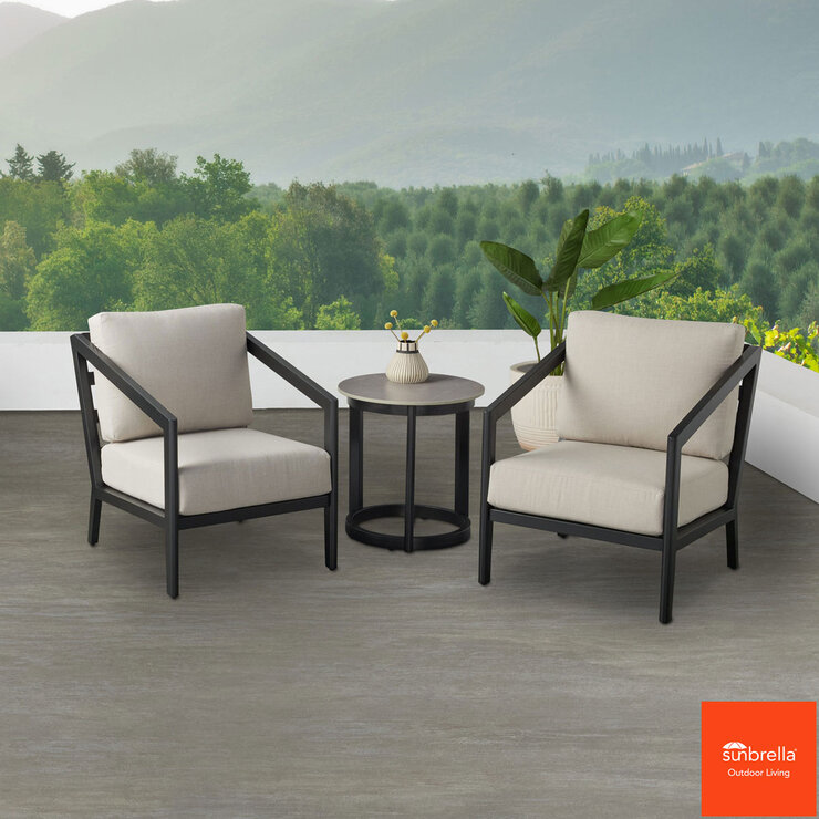 Agio Formia 3 Piece Bistro Patio Set + Cover Agio Formia 3 Piece Bistro Patio Set + Cover