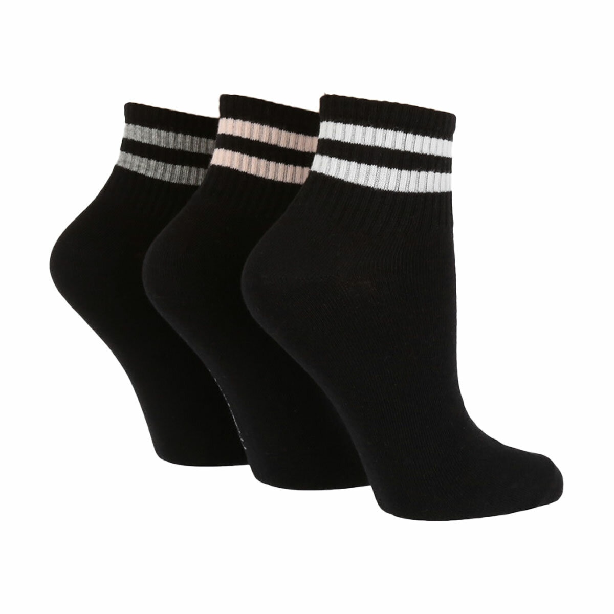 Wild Feet Ladies Quarter Sock, 6 Pack