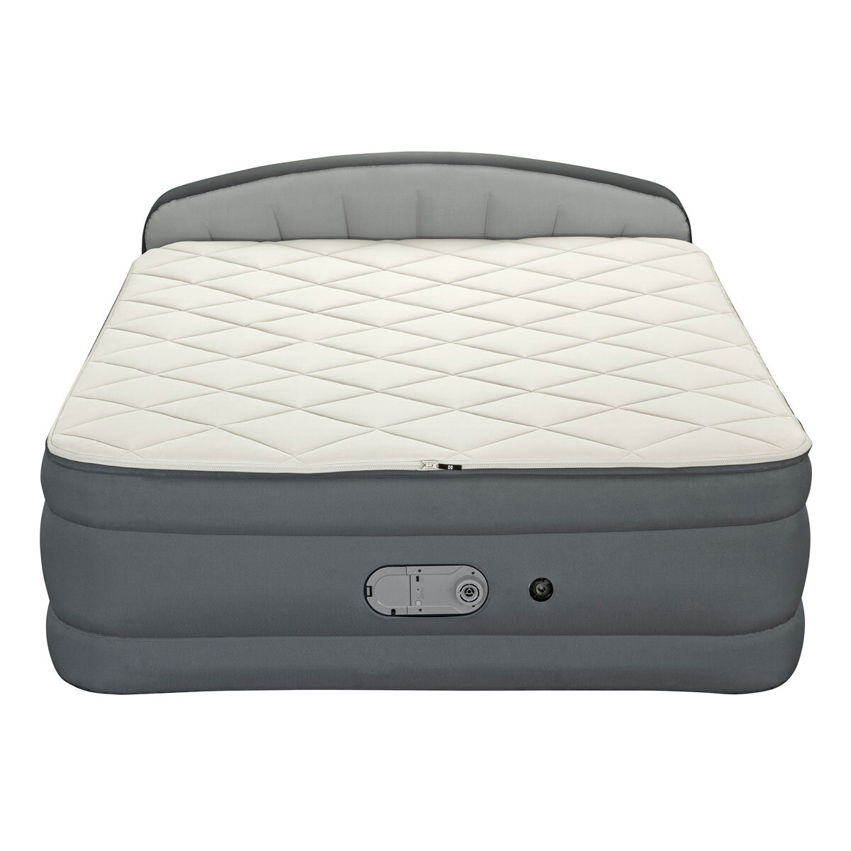 Sealy Queen Sized Airbed with Built-in Dual Pump and Headboard
