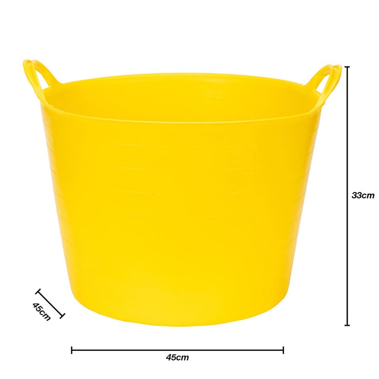 Amtech 42L Flexitub 4 pack in 4 colours Yellow, Red, Blue, Green (1 of each colour)