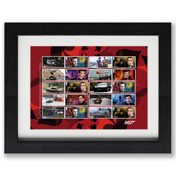 James bond framed collectors sheet James bond framed collectors sheet