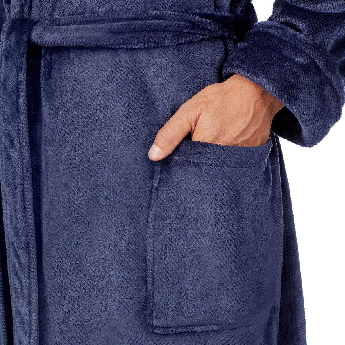 Tommy Bahama Men's Plush Robe in Navy Costco UK