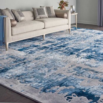Prismatic Charisma Blue Rug in 3 Sizes