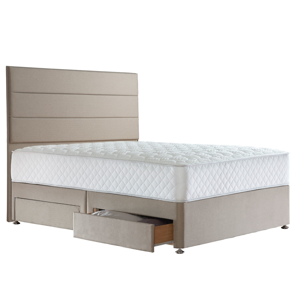 fawn divan with mattress
