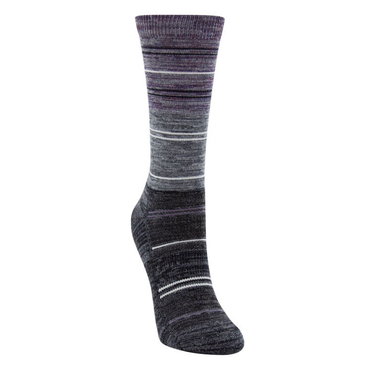 Kirkland Signature Women's Merino Wool Sock, 6 Pack in Purple Costco UK