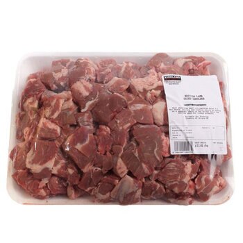Kirkland Signature British Diced Lamb Shoulder, Variable Weight: 2kg - 3kg
