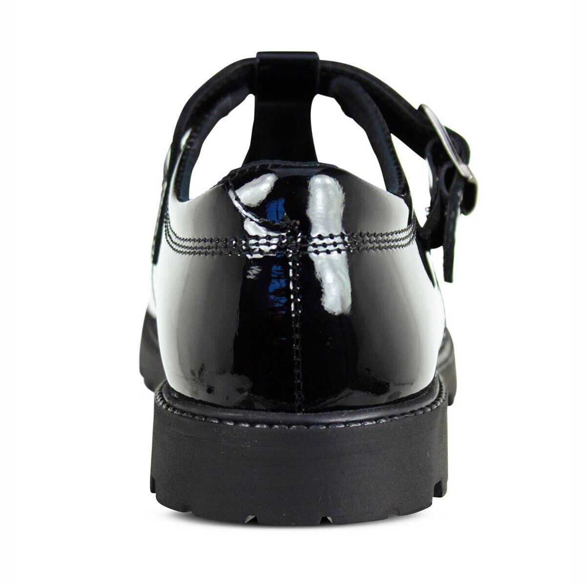 TeⓇm Emily Patent Buckle T-Bar Girl's School Shoes, Youth 3