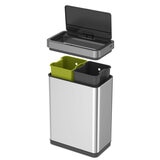 EKO Mirage X-Sensor 20+20L Stainless Steel Sensor Bin