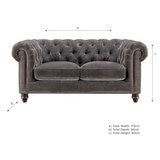 Allington Grey Fabric Sofa