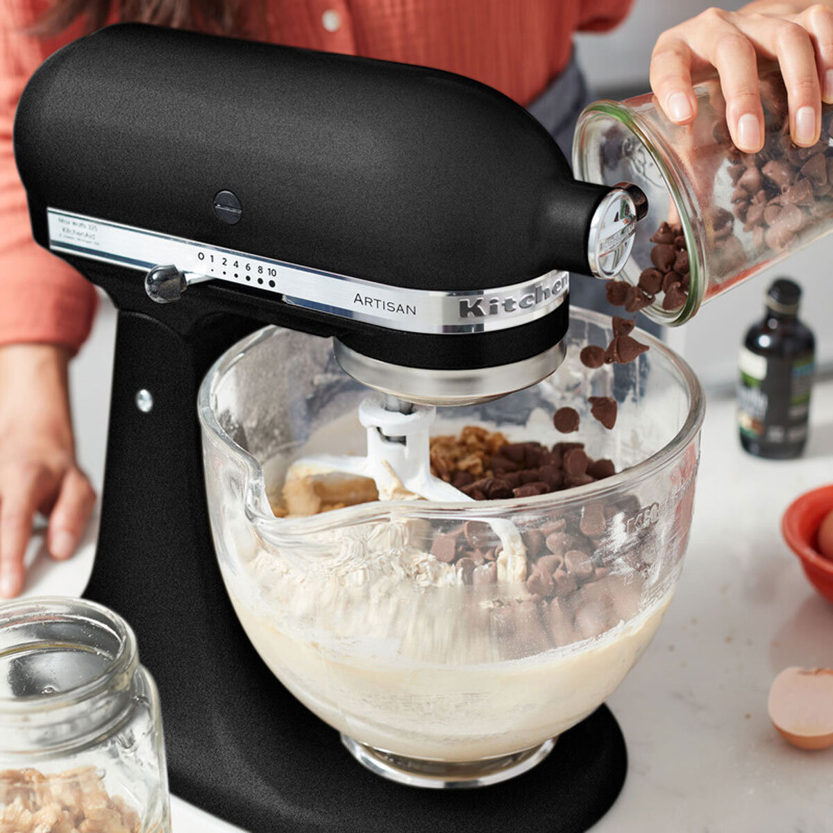 KitchenAid Artisan Stand Mixer 4.8L in Black SM175, 5KSM175PSBBK