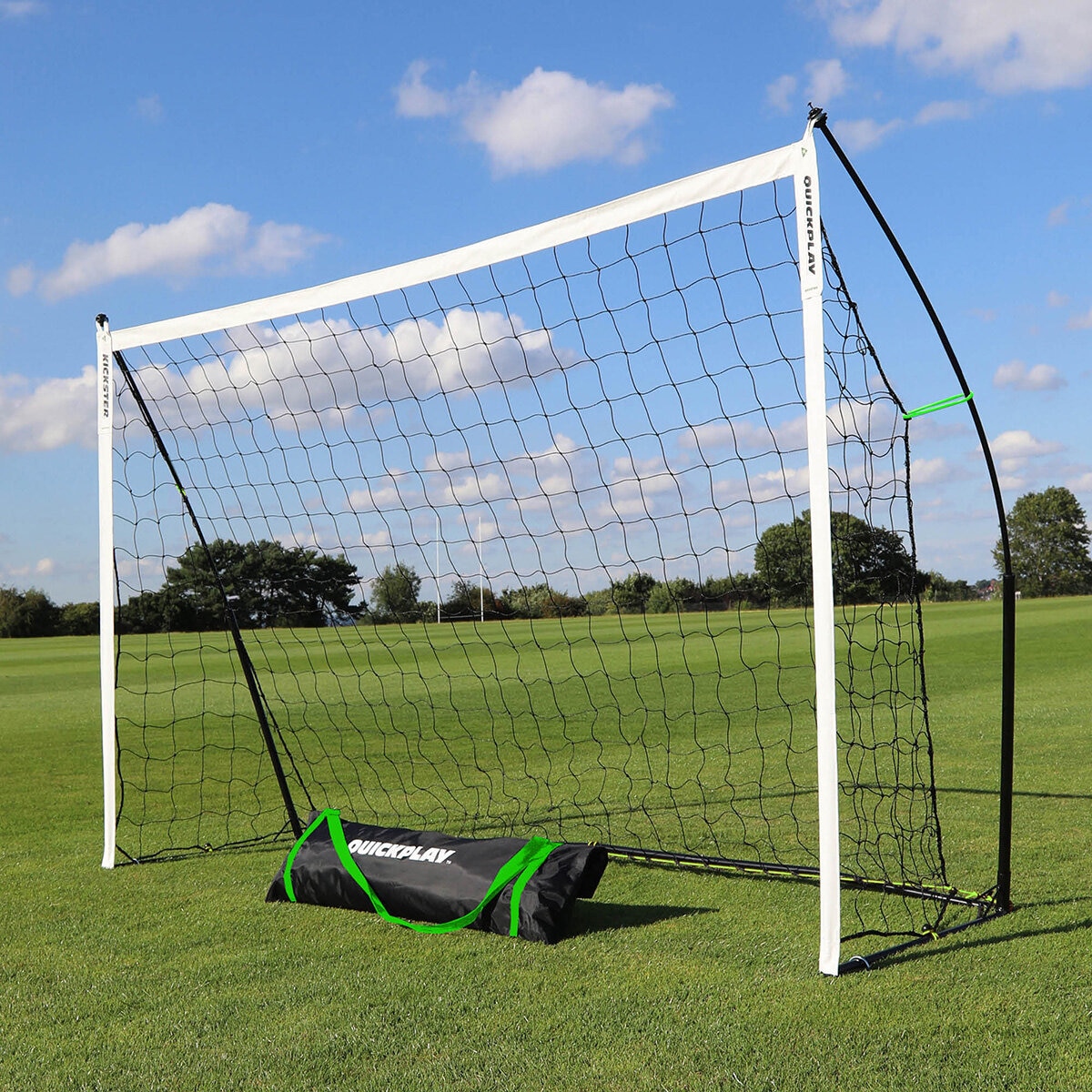 Lifestyle image of the 12X6ft goal and carry bag