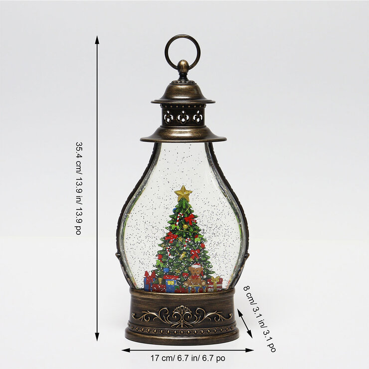 Holiday Scene Lantern In Christmas Tree Scene dimensions
