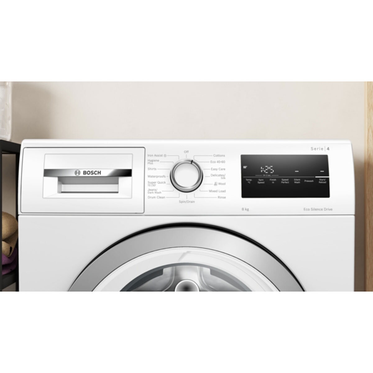 Bosch Series 4 WAN28258GB 8kg, 1400rpm Washing Machine, A Rated in White