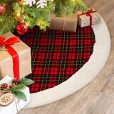 Decorative 66 inch (1.68 m) Christmas Tree Skirt in 3 Colours