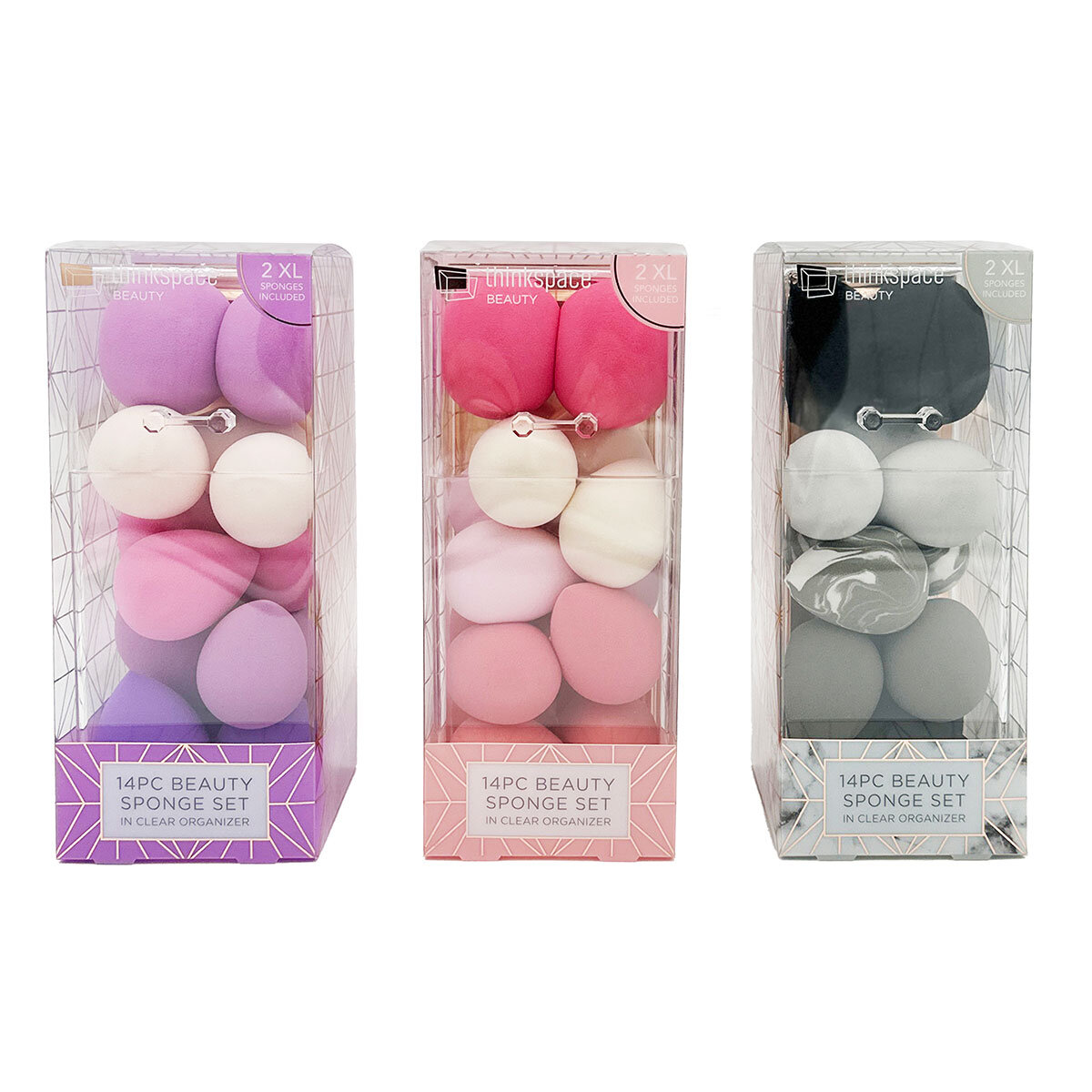 Thinkspace Beauty, Beauty Sponges Set, 14 Pieces
