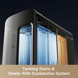 Lifestyle image of MOVA Z60 Ultra Roller Complete Robot  with duosolution system