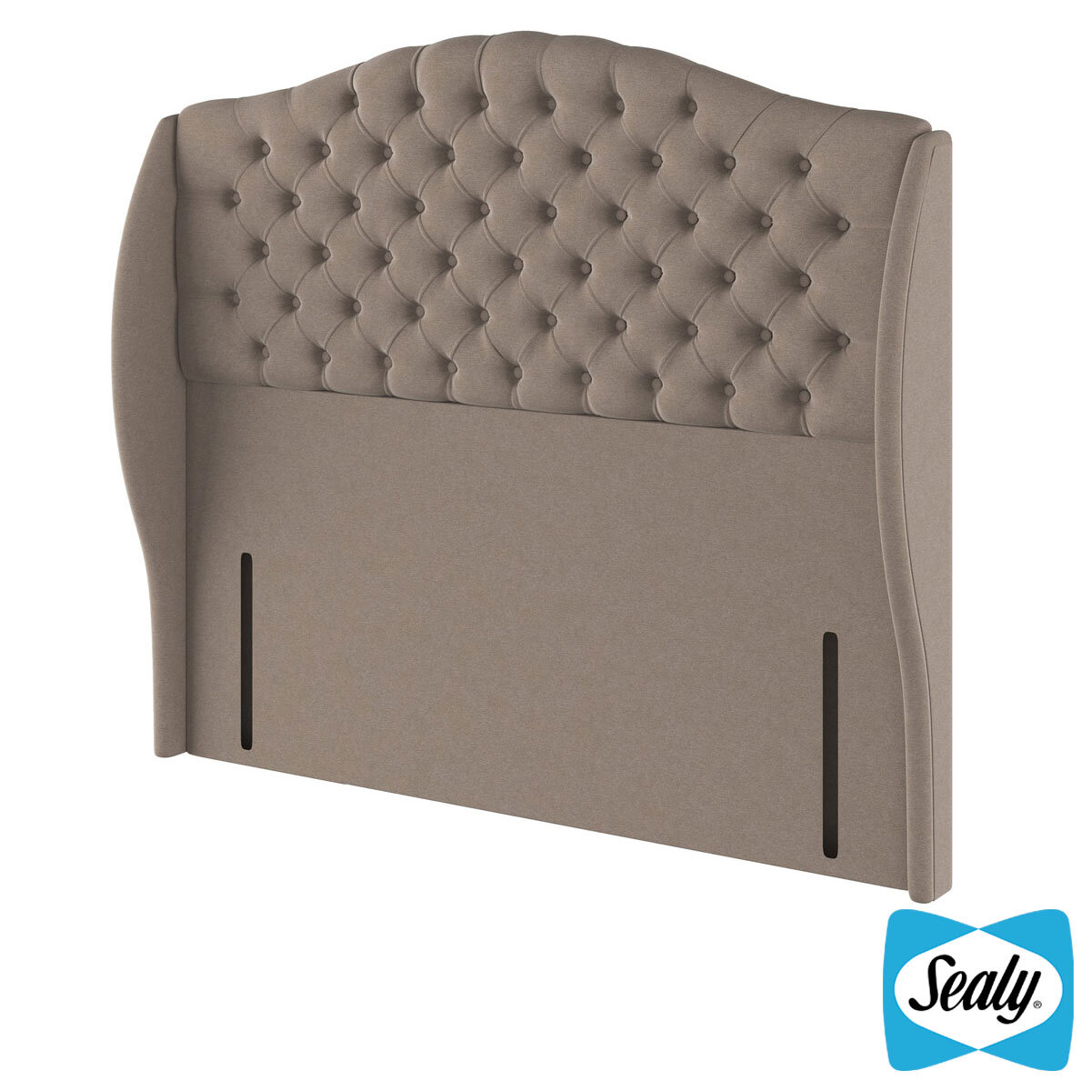 Sealy Richmond Latte Fabric Full Height Headboard in 3 Sizes