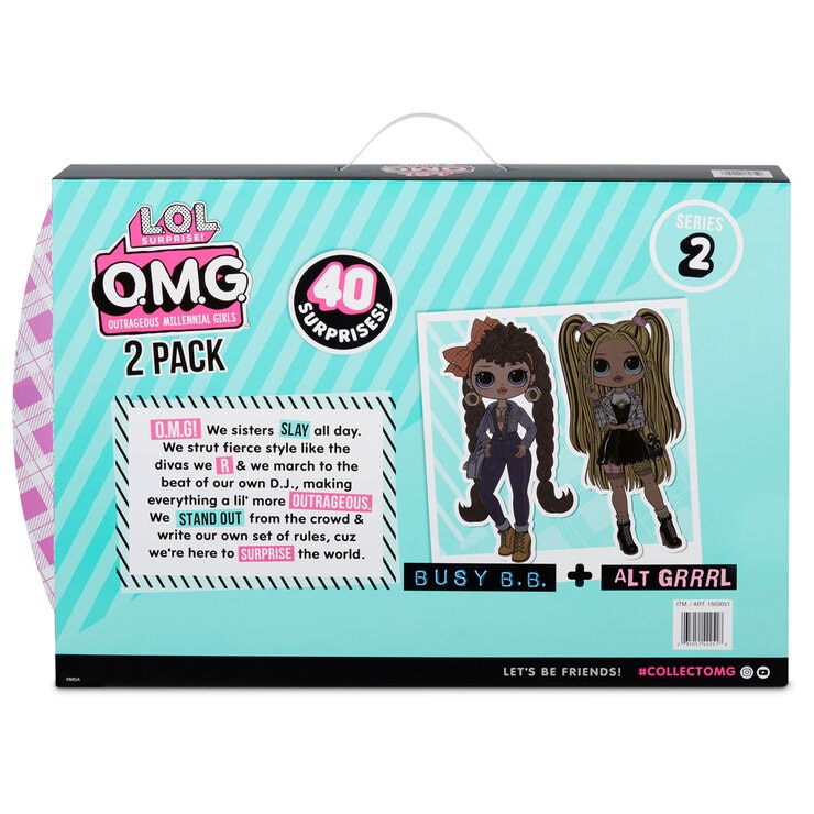 LOL Surprise OMG Doll Set 2 Pack With 40 Surprises (3+ Years) Costco UK