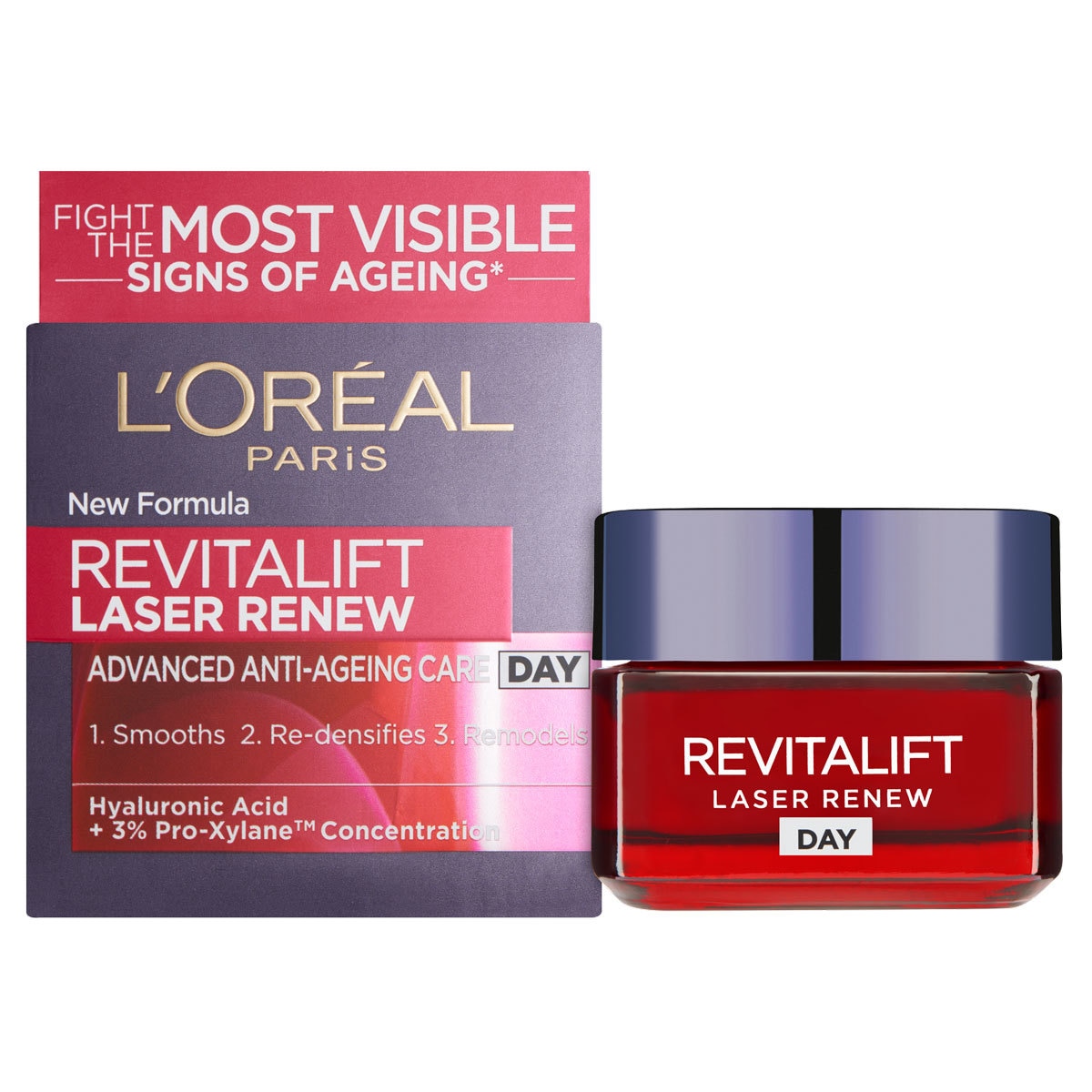 L'Oreal Revitalift Laser Renew Day Cream, 2 x 50ml