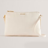 Ted Baker Samilly Leather Crossbody Bag in White