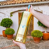 Holding the bottle