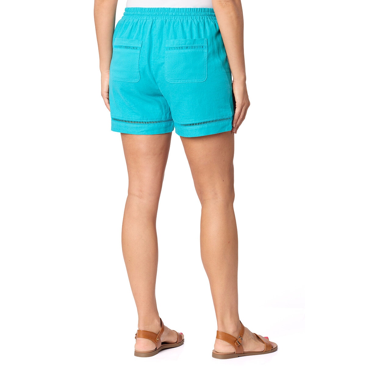 Briggs Ladies Linen Short in Blue