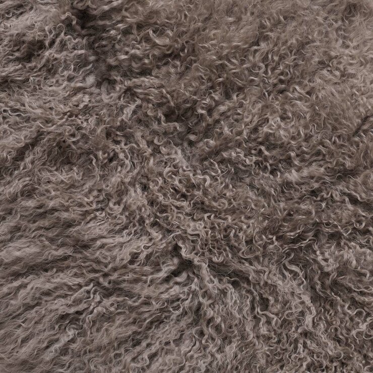 Bowron Tibetan Sheepskin Rug in Mushroom, 60 x 90 cm Bowron Tibetan Sheepskin Rug in Mushroom, 60 x 90 cm