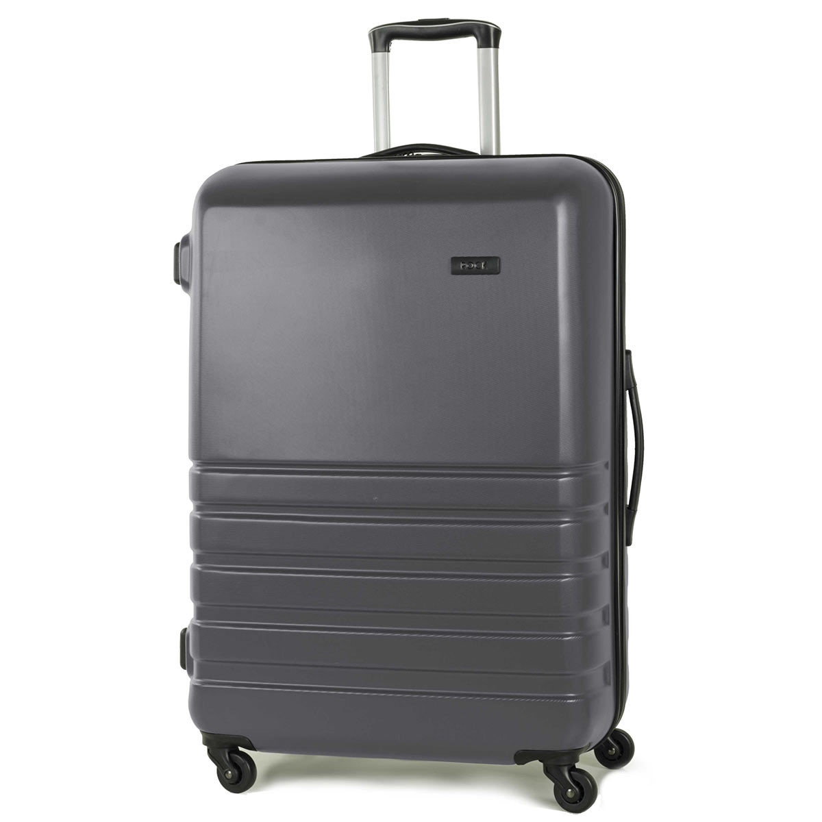 Rock Byron 3 Piece Hardside Luggage Set in Charcoal